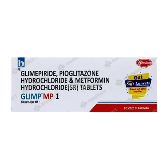 glimp mp 1 tablet 10's